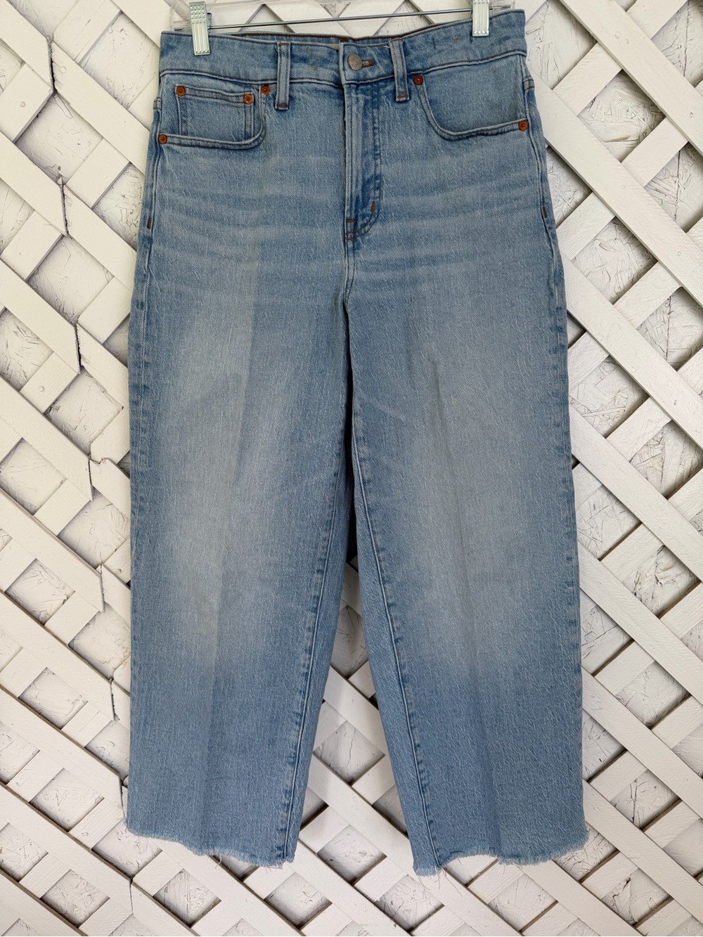 Madewell Curvy Perfect Vintage Wide-Leg Crop Jeans Sz 28, modern retro, coastal - Picture 1 of 10